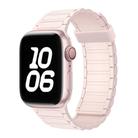 For Apple Watch Series 5 44mm Tri-beads Magnetic Hoop Silicone Watch Band(Bright Pink) - 1