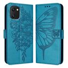 For UMIDIGI Power 7 / Power 7S Embossed Butterfly Leather Phone Case(Blue) - 2