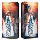 For Samsung Galaxy M56 5G Colored Drawing Pattern Plain Weave Leather Phone Case(Cats And Tigers) - 2