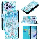 For Xiaomi Civi 5 Pro Colored Drawing Pattern Plain Weave Leather Phone Case(Tower Butterfly) - 1