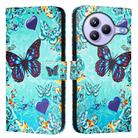For Xiaomi Civi 5 Pro Colored Drawing Pattern Plain Weave Leather Phone Case(Love Butterfly) - 2