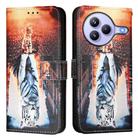 For Xiaomi Civi 5 Pro Colored Drawing Pattern Plain Weave Leather Phone Case(Cats And Tigers) - 2