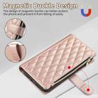 For Samsung Galaxy A71 4G Rhombic Zipper Wallet Leather Phone Case(Rose Gold) - 3