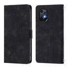 For Umidigi Bison X20 Skin-feel Embossed Leather Phone Case(Black) - 3