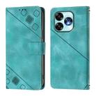 For Umidigi A15 / A15C / A15T Skin-feel Embossed Leather Phone Case(Green) - 3