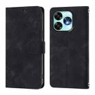 For Umidigi A15 / A15C / A15T Skin-feel Embossed Leather Phone Case(Black) - 3