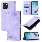 For UMIDIGI Power 7 / Power 7S Skin-feel Embossed Leather Phone Case(Light Purple) - 1