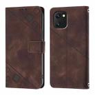 For UMIDIGI Power 7 / Power 7S Skin-feel Embossed Leather Phone Case(Brown) - 3