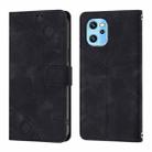 For UMIDIGI Power 7 Max Skin-feel Embossed Leather Phone Case(Black) - 3