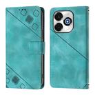 For Umidigi G100X 4G / 5G Skin-feel Embossed Leather Phone Case(Green) - 3