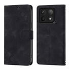 For Xiaomi 14T Pro Skin-feel Embossed Leather Phone Case(Black) - 3