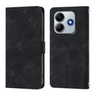 For Xiaomi Poco M7 Pro 5G Global Skin-feel Embossed Leather Phone Case(Black) - 2