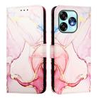 For Umidigi A15 / A15C / A15T PT003 Marble Pattern Flip Leather Phone Case(Rose Gold) - 3