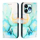 For Umidigi A15 / A15C / A15T PT003 Marble Pattern Flip Leather Phone Case(Green) - 3