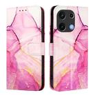 For Umidigi Note 100 PT003 Marble Pattern Flip Leather Phone Case(Pink Purple Gold) - 3