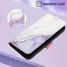 For Samsung Galaxy M06 5G / F6 5G PT003 Marble Pattern Flip Leather Phone Case(White Purple) - 2