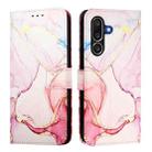 For Samsung Galaxy M56 PT003 Marble Pattern Flip Leather Phone Case(Rose Gold) - 2