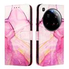 For Xiaomi 15 Ultra PT003 Marble Pattern Flip Leather Phone Case(Pink Purple Gold) - 3
