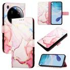 For Xiaomi 15 Ultra PT003 Marble Pattern Flip Leather Phone Case(Rose Gold) - 1