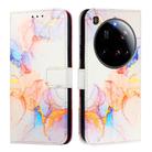 For Xiaomi 15 Ultra PT003 Marble Pattern Flip Leather Phone Case(Galaxy Marble White) - 3