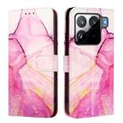 For Xiaomi 15S Pro PT003 Marble Pattern Flip Leather Phone Case(Pink Purple Gold) - 2