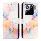 For Xiaomi 15S Pro PT003 Marble Pattern Flip Leather Phone Case(Galaxy Marble White) - 2