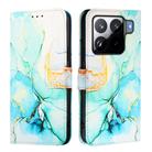 For Xiaomi 15S Pro PT003 Marble Pattern Flip Leather Phone Case(Green) - 2