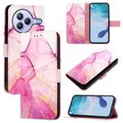 For Xiaomi Civi 5 Pro PT003 Marble Pattern Flip Leather Phone Case(Pink Purple Gold) - 1