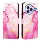 For Xiaomi Civi 5 Pro PT003 Marble Pattern Flip Leather Phone Case(Pink Purple Gold) - 2