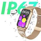 CY22 1.47 inch Steel Strap IP67 Waterproof Smart Watch, Support Heart Rate / Blood Pressure(Gold) - 5