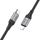 hoco X102 USB-C / Type-C to 8 Pin Fresh PD Charging Data Cable, Length:1m(Black) - 2