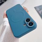 For iPhone 16 Plus Solid Color Liquid Silicone MagSafe Magnetic Phone Case(Royal Blue) - 1