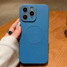 For iPhone 11 Pro Solid Color Liquid Silicone MagSafe Magnetic Phone Case(Royal Blue) - 1