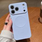 For iPhone 17 Pro Max Solid Color Liquid Silicone MagSafe Magnetic Phone Case(Yuanfeng Blue) - 1