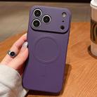 For iPhone 17 Pro Solid Color Liquid Silicone MagSafe Magnetic Phone Case(Dark Purple) - 1