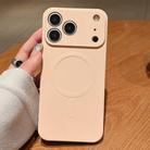 For iPhone 17 Pro Solid Color Liquid Silicone MagSafe Magnetic Phone Case(Pink) - 1