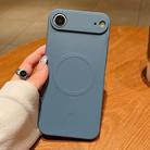 For iPhone 17 Air Solid Color Liquid Silicone MagSafe Magnetic Phone Case(Lavender Grey) - 1