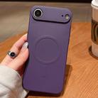 For iPhone 17 Air Solid Color Liquid Silicone MagSafe Magnetic Phone Case(Dark Purple) - 1