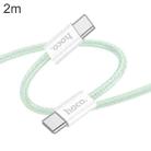 hoco X104 USB-C / Type-C to USB-C / Type-C Source 60W Charging Data Cable, Length:2m(Green) - 1