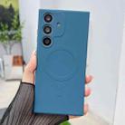 For Samsung Galaxy S25+ 5G Solid Color Liquid Silicone MagSafe Magnetic Phone Case(Royal Blue) - 1