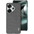 For Xiaomi Poco F6 5G imak Ruiyi Series Cloth Texture PU + PC Phone Case(Dark Grey) - 1