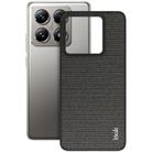 For Xiaomi 14T Pro imak Ruiyi Series Cloth Texture PU + PC Phone Case(Black) - 1