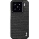 For Xiaomi 15 imak Ruiyi Series Cloth Texture PU + PC Phone Case(Black) - 2