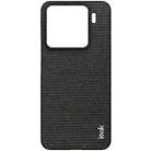 For Xiaomi 15 imak Ruiyi Series Cloth Texture PU + PC Phone Case(Black) - 3