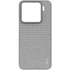For Xiaomi 15 imak Ruiyi Series Cloth Texture PU + PC Phone Case(Light Grey) - 3