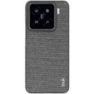 For Xiaomi 15 imak Ruiyi Series Cloth Texture PU + PC Phone Case(Dark Grey) - 2