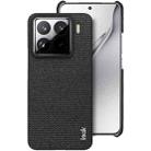 For Xiaomi 15 Pro imak Ruiyi Series Cloth Texture PU + PC Phone Case(Black) - 1