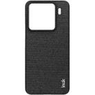 For Xiaomi 15 Pro imak Ruiyi Series Cloth Texture PU + PC Phone Case(Black) - 3