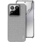 For Xiaomi 15 Pro imak Ruiyi Series Cloth Texture PU + PC Phone Case(Light Grey) - 1