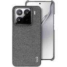 For Xiaomi 15 Pro imak Ruiyi Series Cloth Texture PU + PC Phone Case(Dark Grey) - 1